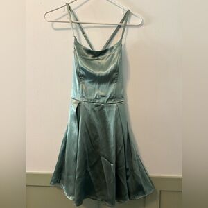 Sage homecoming dress